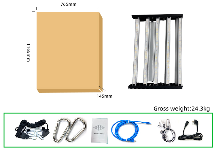 Spider bars Commercial Samsung LM281B 301H EVO Diodes Sunlike Full Spectrum 15 Bar 1500W LED Plant Grow Light