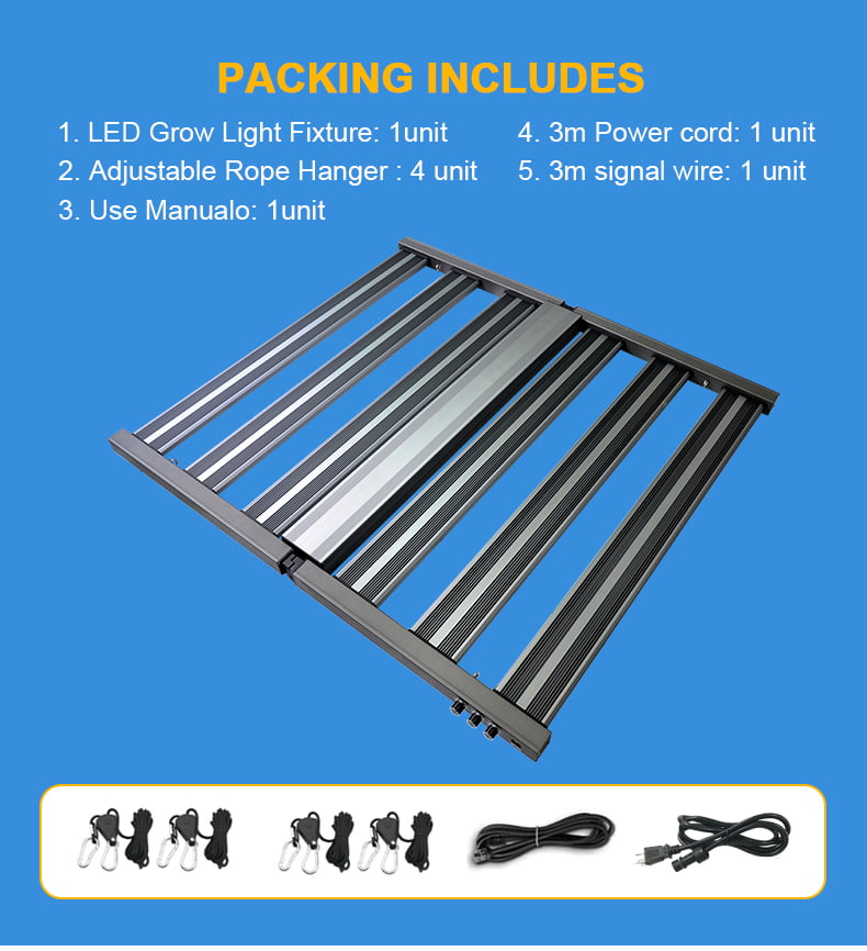 640w 800w 1000w 1200w  Samsung LM301B LM301H EVO Red Blue bar Full Spectrum Led Grow Light