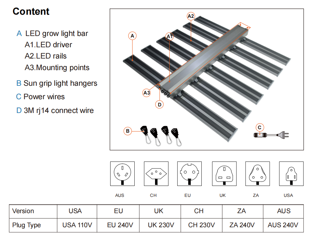 640w 800w 1000w 1200w  Samsung LM301B LM301H EVO Red Blue bar Full Spectrum Led Grow Light