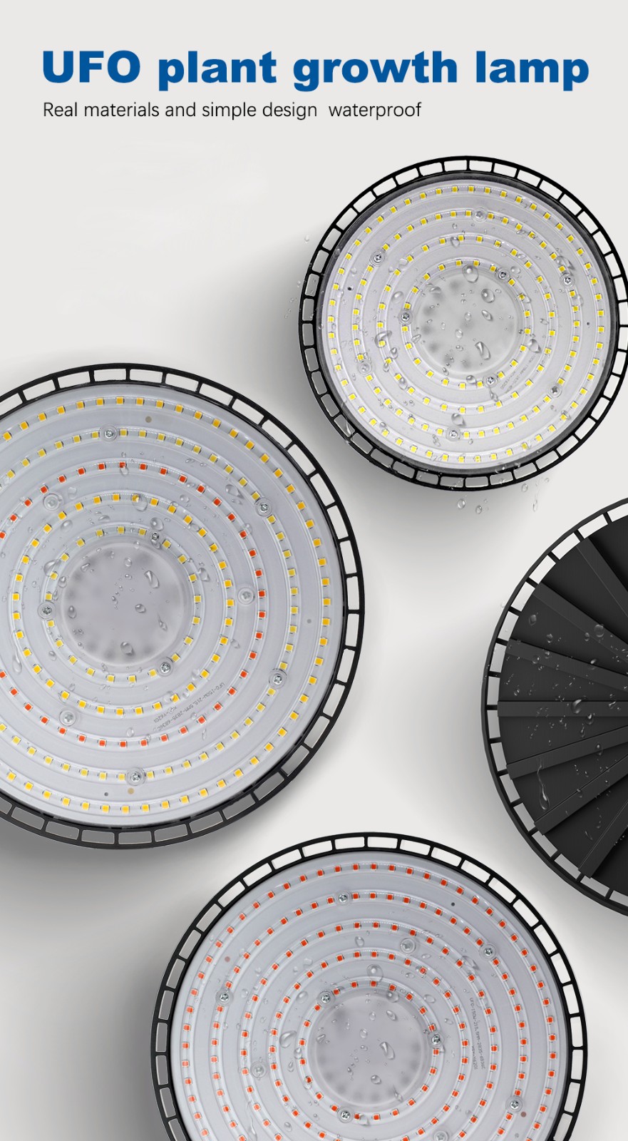 100W 150W 200W UFO LED Grow Light Full Spectrum