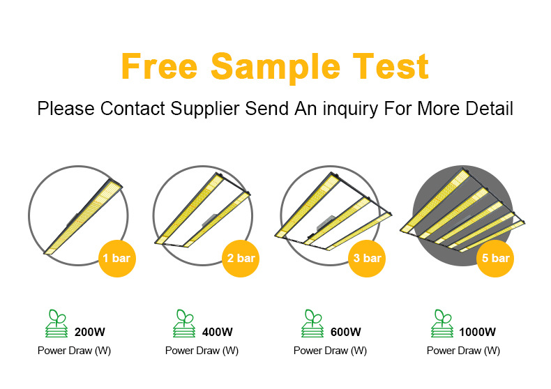 400W 600W Wider Bars Dimmable Spider Grow Light