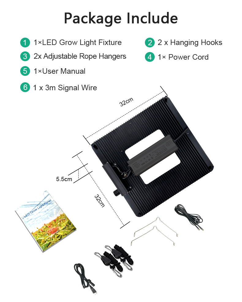 320W 420W 600W Full Spectrum LED Grow Quantum Panel Light
