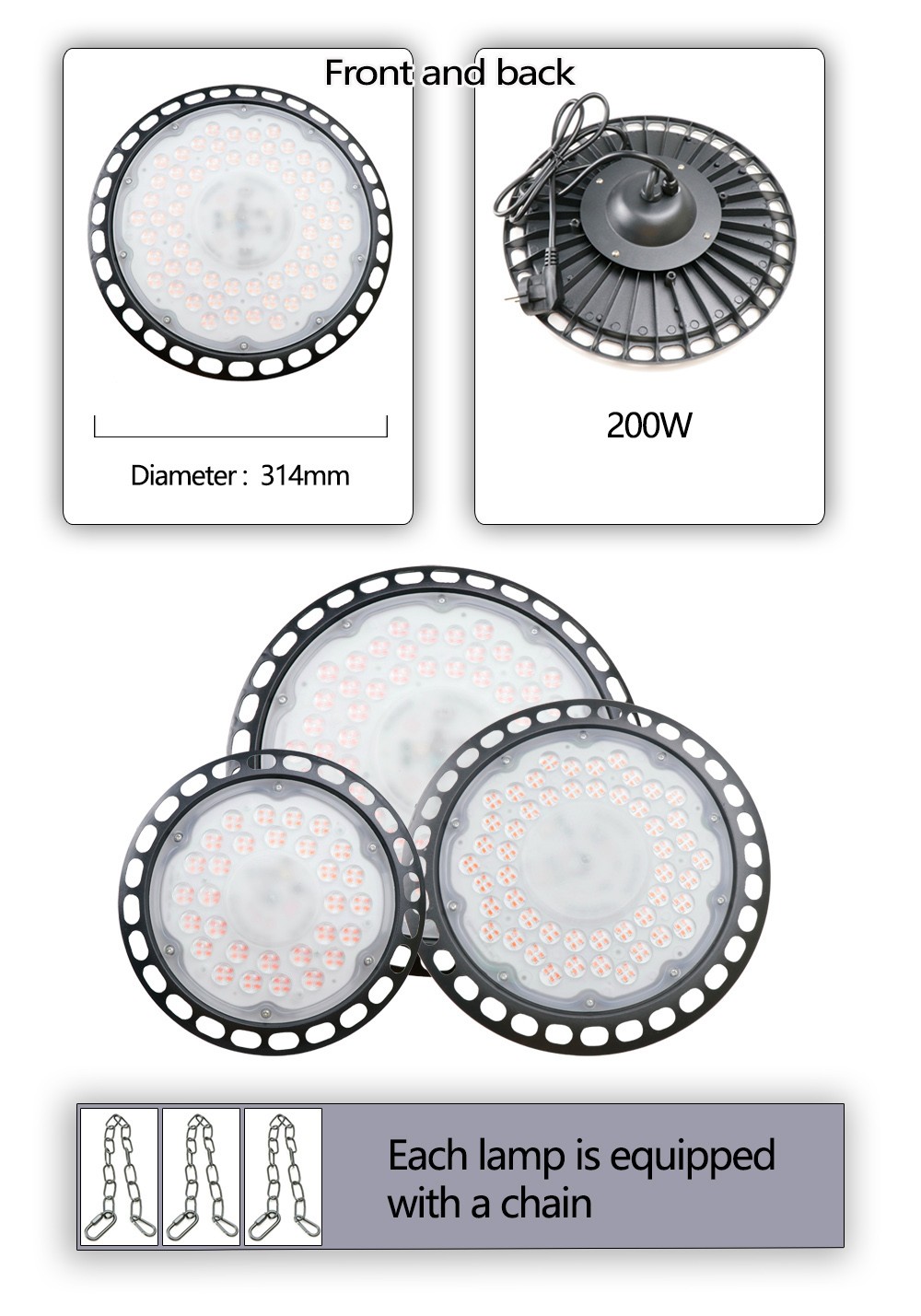 50w 100w 200w UFO mars Indoor Grow 3gp king Lighting