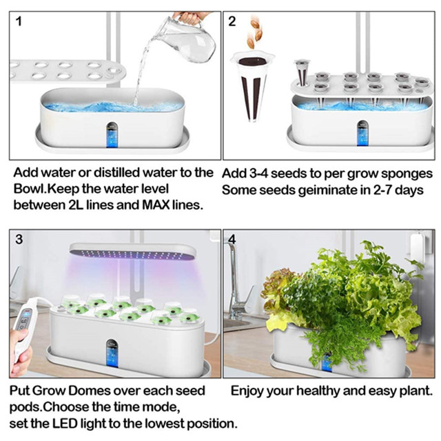 HOMEJOY Aero Smart Hydroponics Led Indoor Smart Mini Vegetable