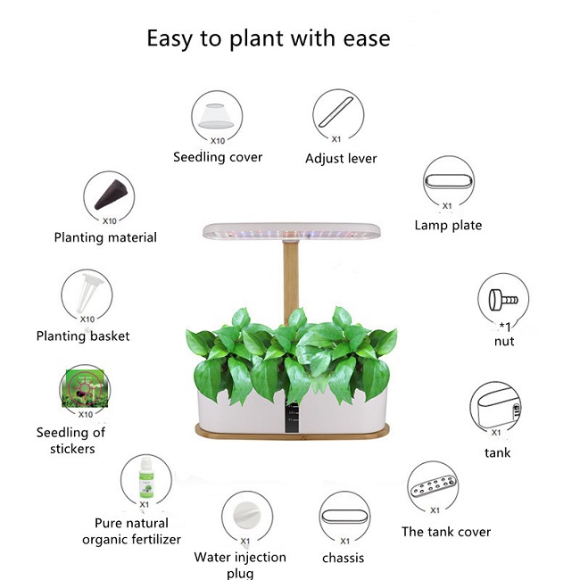 HOMEJOY Aero Smart Hydroponics Led Indoor Smart Mini Vegetable