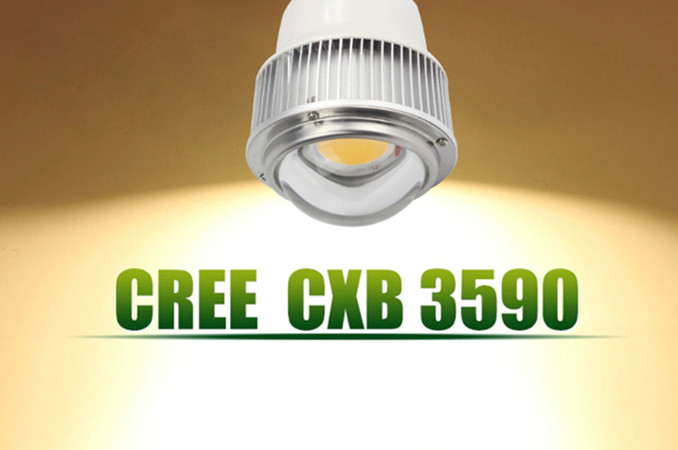 70W CREE CXB 3590 COB led grow lights with E27 E26 lamp base