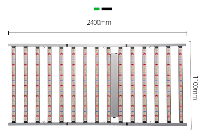 1500W 15bra Spider bars Commercial Samsung LM281B 301H EVO Diodes Sunlike Full Spectrum  LED Plant Grow Light